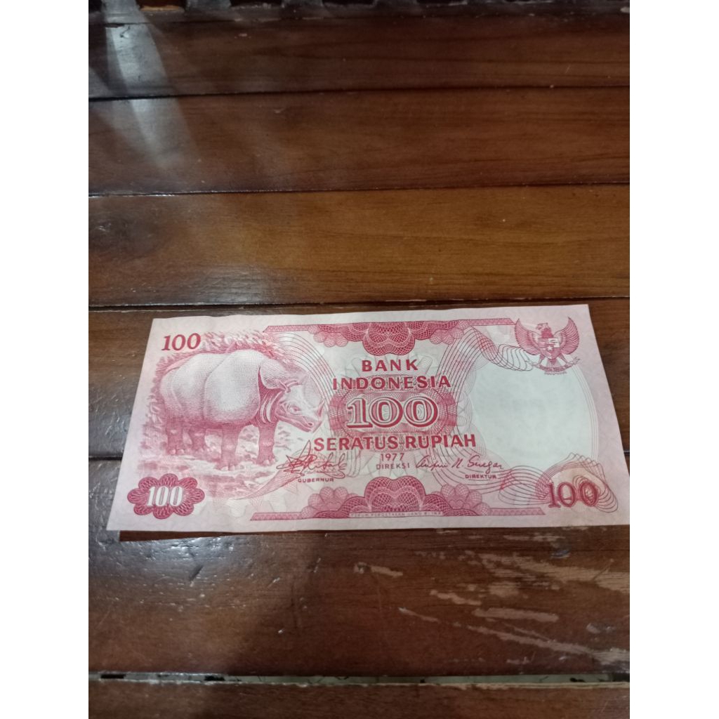 uang lama 100 badak