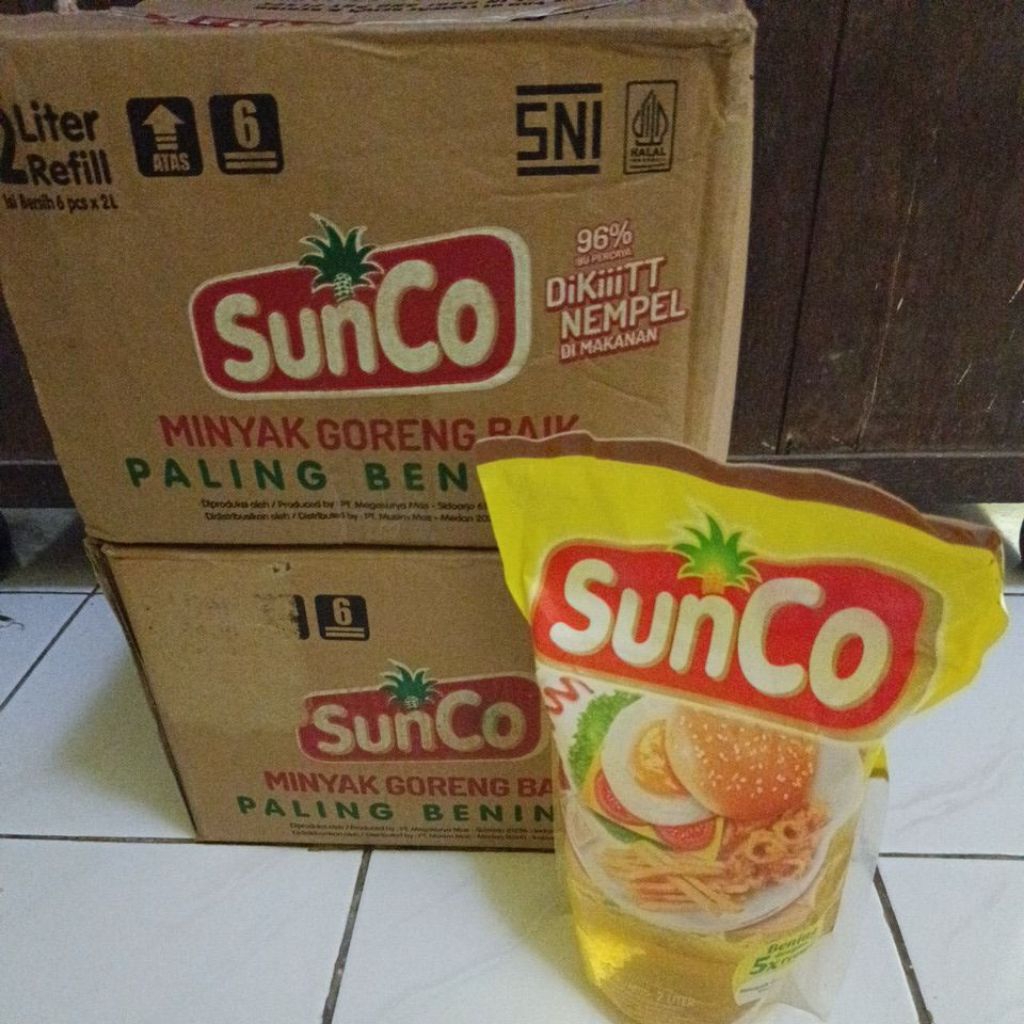 

(JATIM. LANGSUNG KIRIM ) Minyak goreng sunco 1 dus isi 6