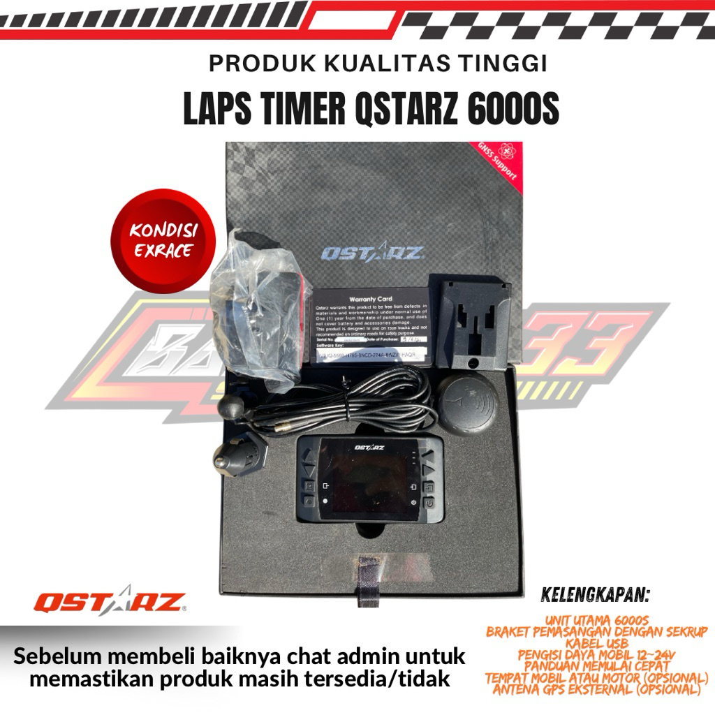 QSTARZ 6000S GPS LAPS TIMER EXRACE LIMITED ITEM