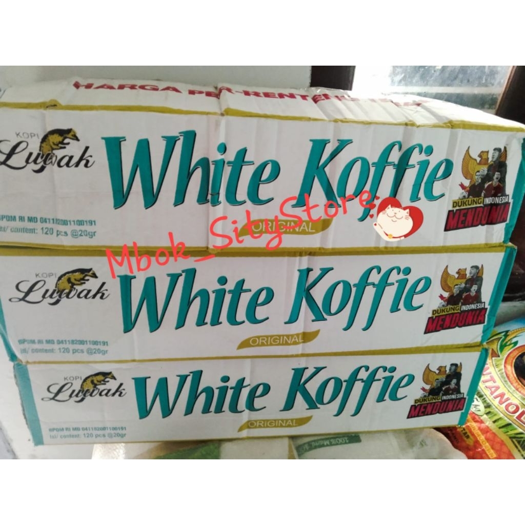 

LUWAK WHITE COFFE 1DUS ISI 120'S ( 10X12)