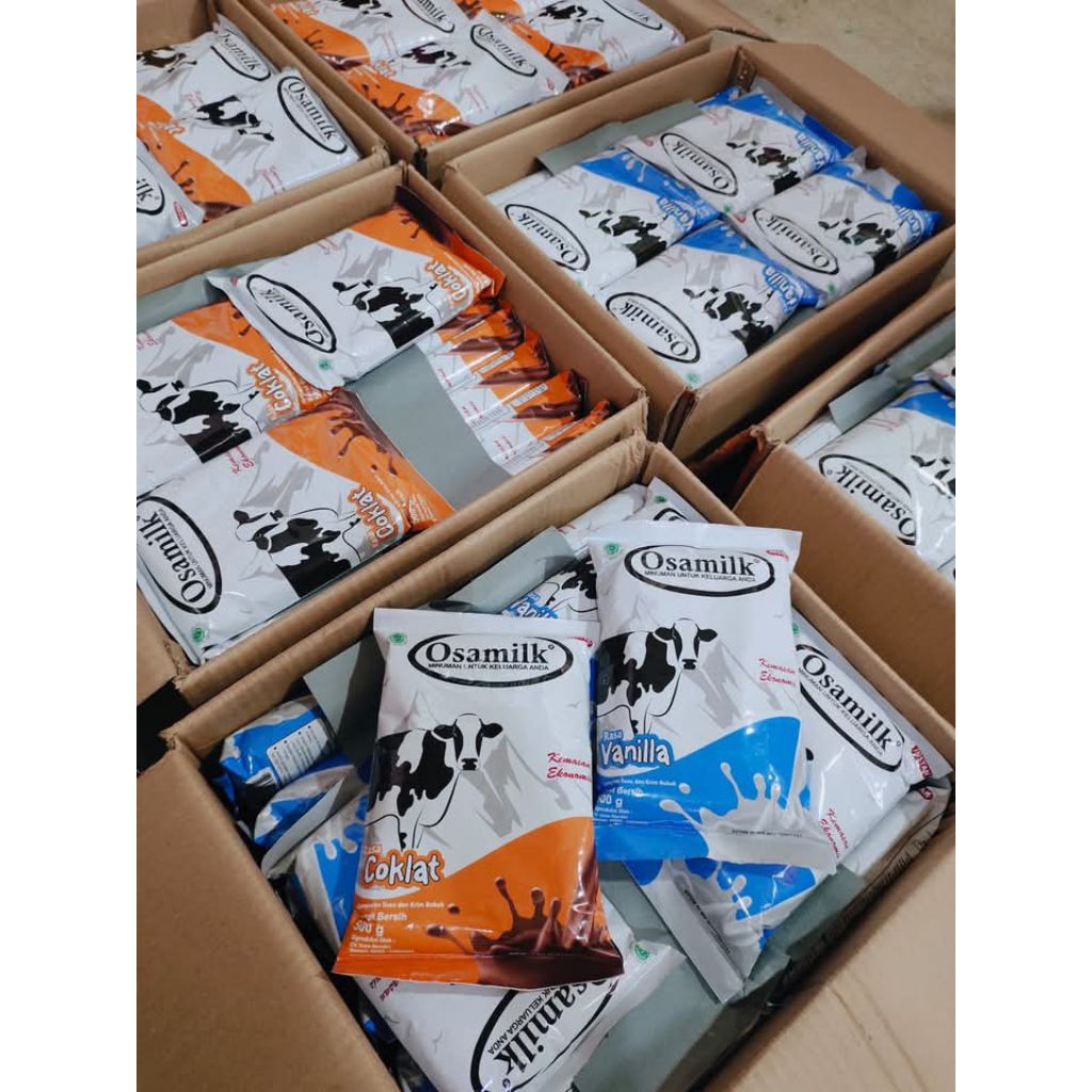

0OSAMILK 500gr SUSU PAKET 2 PCS - 1 kg paket hemat PAKING KARDUS .susu