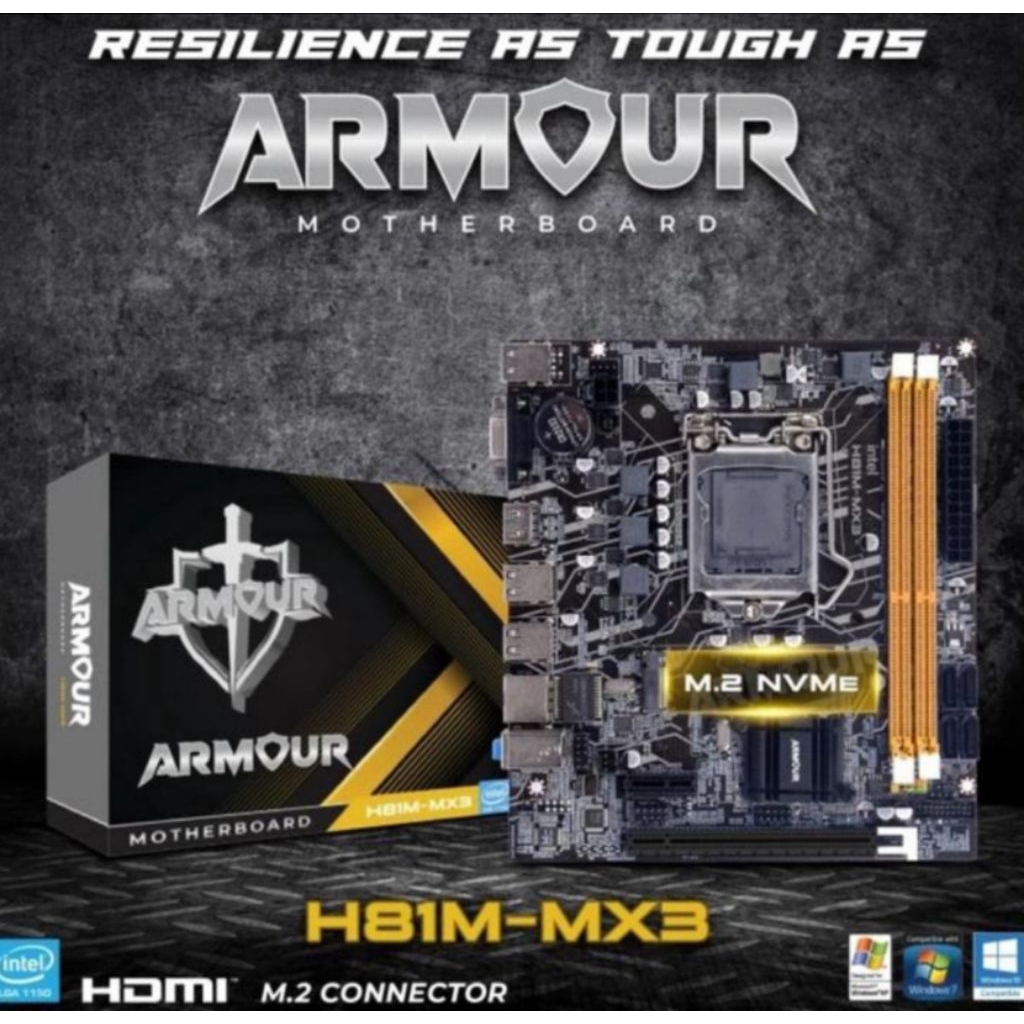 Motherboard Armour H81 NVME LGA 1150