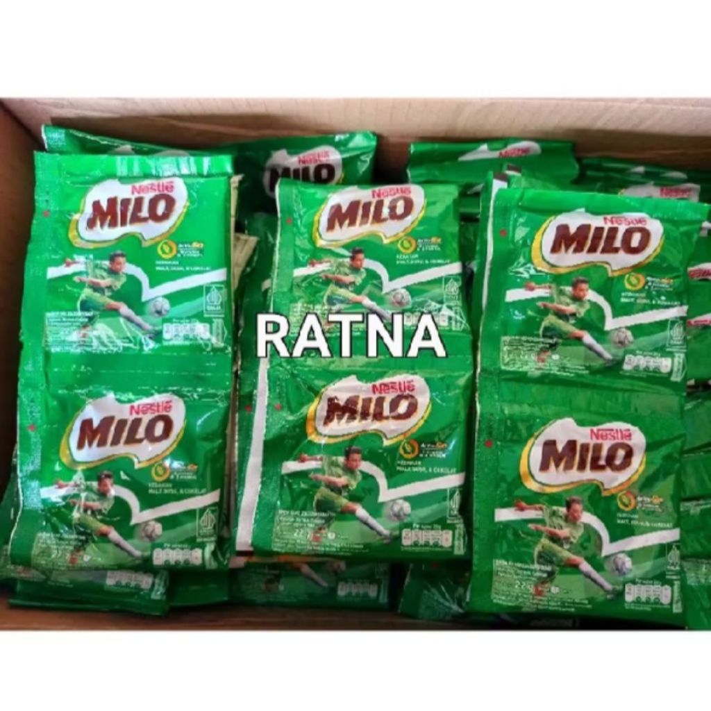 

MILO SACHET SUSU CHOCOLATE 22gr NESTLE (1 Renteng Isi 11 Sachet)