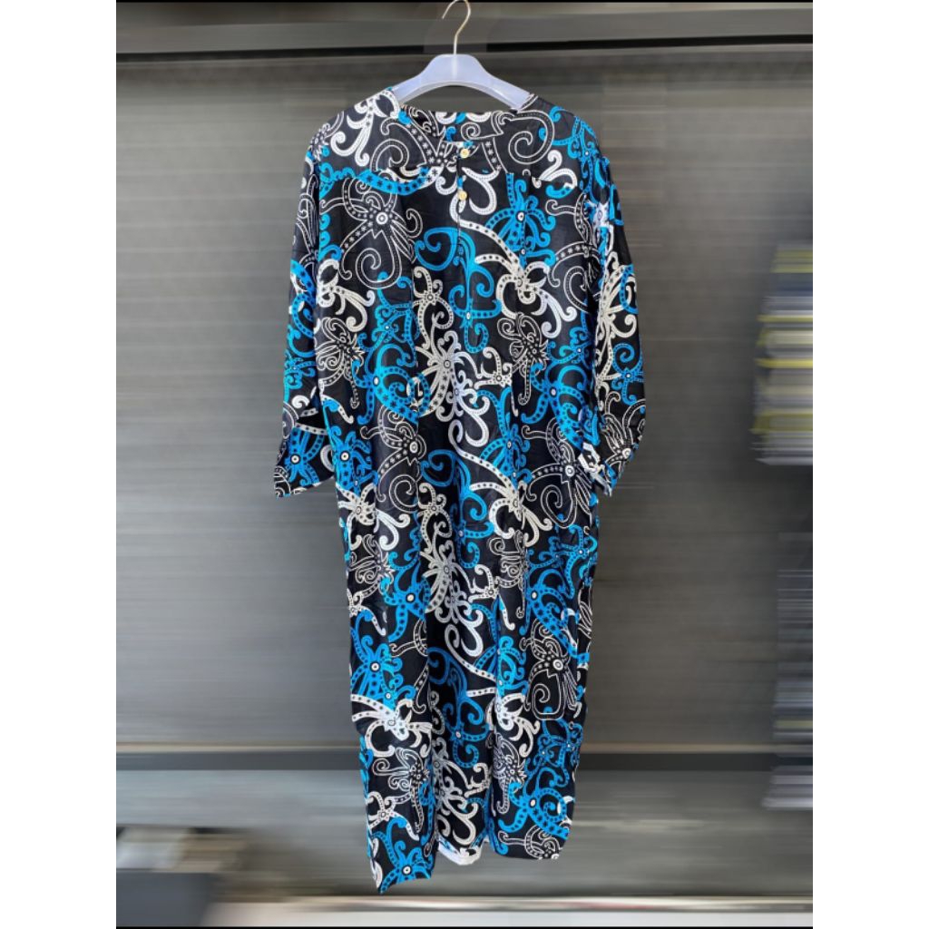 DASTER KATUN RAYON LENGAN PANJANG/ HOMEDRESS LENGAN PANJANG/DASTER MOTIF KALIMANTAN