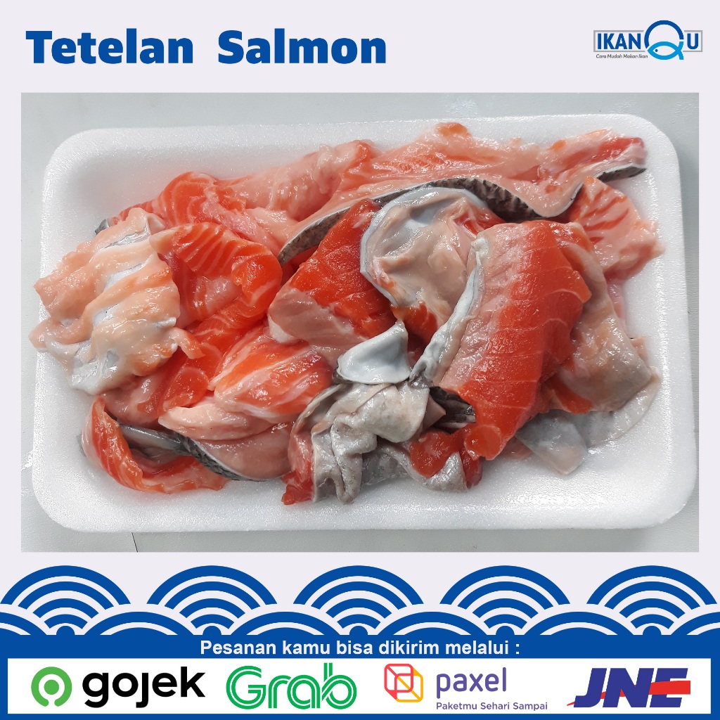 

Tetelan Daging Ikan Salmon tanpa tulang 250 gr / tetelan Salmon