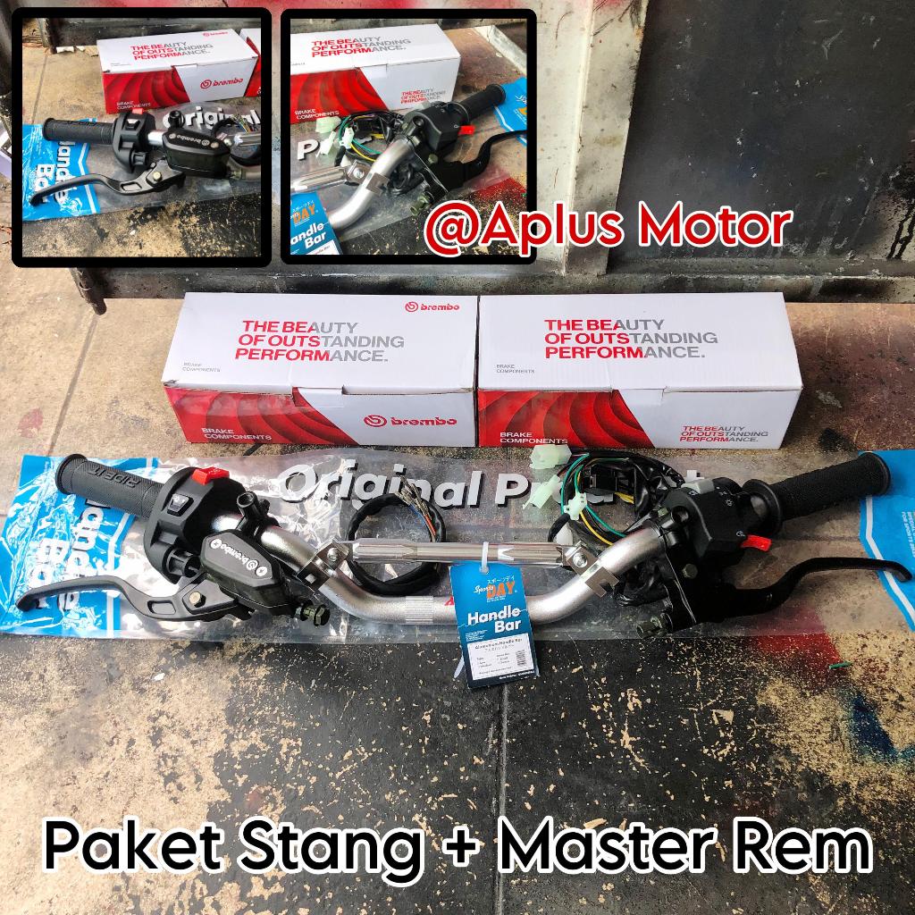 Paket Stang Stir Copy DAY Set Gas Kontan Aprilia Holder Kiri Master Rem Brembo Copy rcb