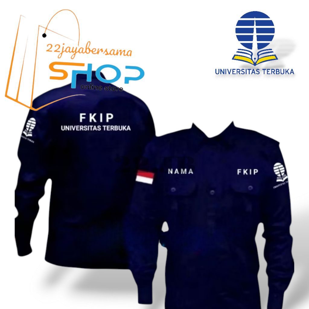 Kemeja UNIVERSITAS TERBUKA | Baju Seragam UNIVERSITAS TERBUKA full bordir