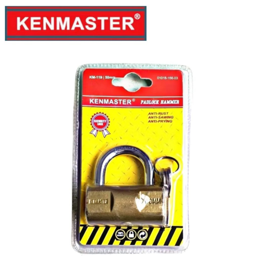 GEMBOK KENMASTER 50mm KM-119 - KENMASTER Gembok Anti Maling/ Kunci Gembok KENMASTER - Gembok Bulat