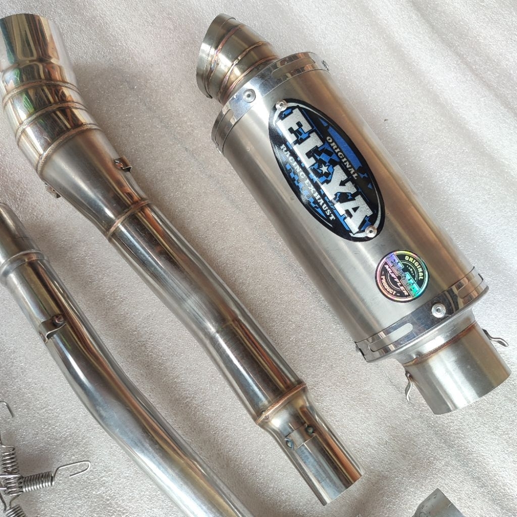 knalpot original ELYA model cld c3 bulat bas ulem pnp all bebek Jupiter vega crepten Astrea grand pr