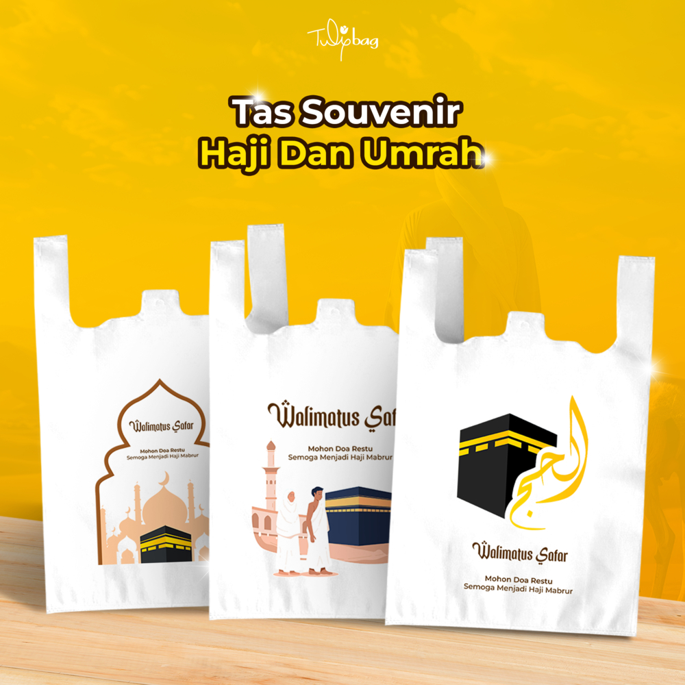 

Tulipbag - Kantong Souvenir Haji dan Umrah / Goodie bag Souvenir / Tas Souvenir