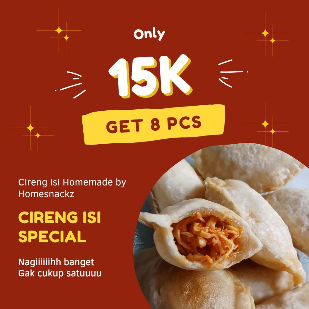 

Pengiriman Depok Cireng isi spesial Keju dan ayam suwir Fresh Homemade
