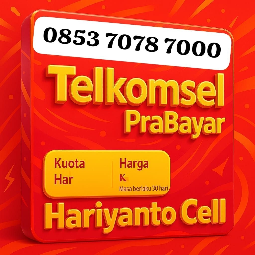 NOMOR CANTIK TELKOMSEL 08xx 7078 7000