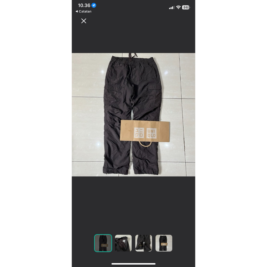 cargo cg35? celana uniqlo ada minus original