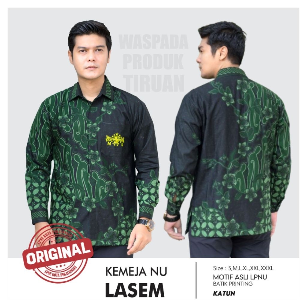 Kemeja Batik NU Lasem Hem Batik Pria Atasan Kemeja Pria Exclusive