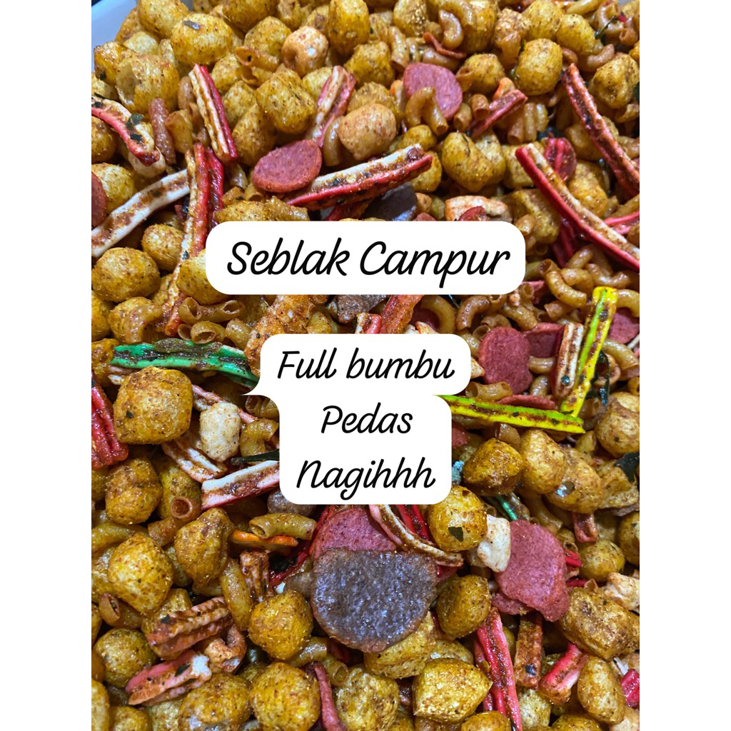 

[DS] seblak campur kiloan satu kg 1000grm endol enak bgt cemilan murah meriah renyah gurih pedas sosis goreng sotong jengkol seblak jaat/beton cimol tiktak makaroni bantat bantet mie gulung