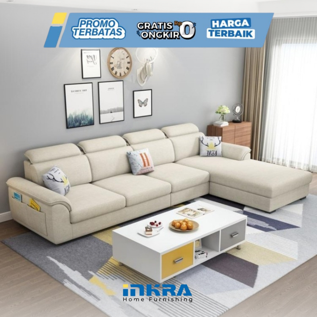 Sofa Minimalis Ruang Tamu Kecil Mewah Tamu Letter L
