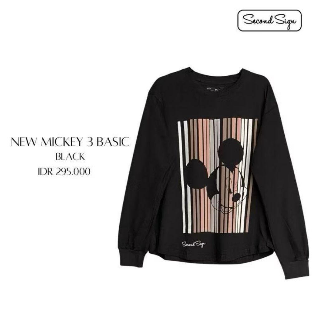 Second sign New Mickey 3 Basic Top Black