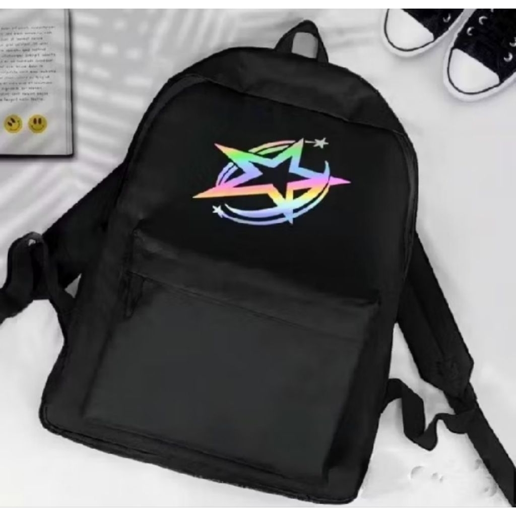 Dinai.Bags Tas Ransel distro pria wanita-Tas backpack sekolah motif bintang galaxy