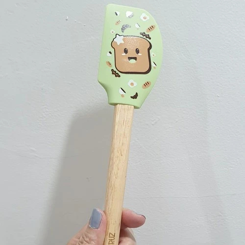 Cypruz Solet Spatula Silikon Karakter 25cm AM 1281 Hijau Sutil Silicone Kue / Cyprus Silikon
