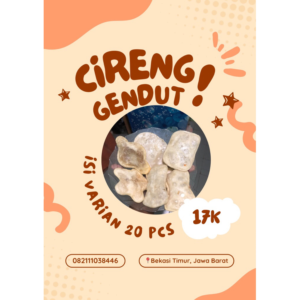 

Cireng varian rasa 1box isi 20pcs (Harga Grosir)