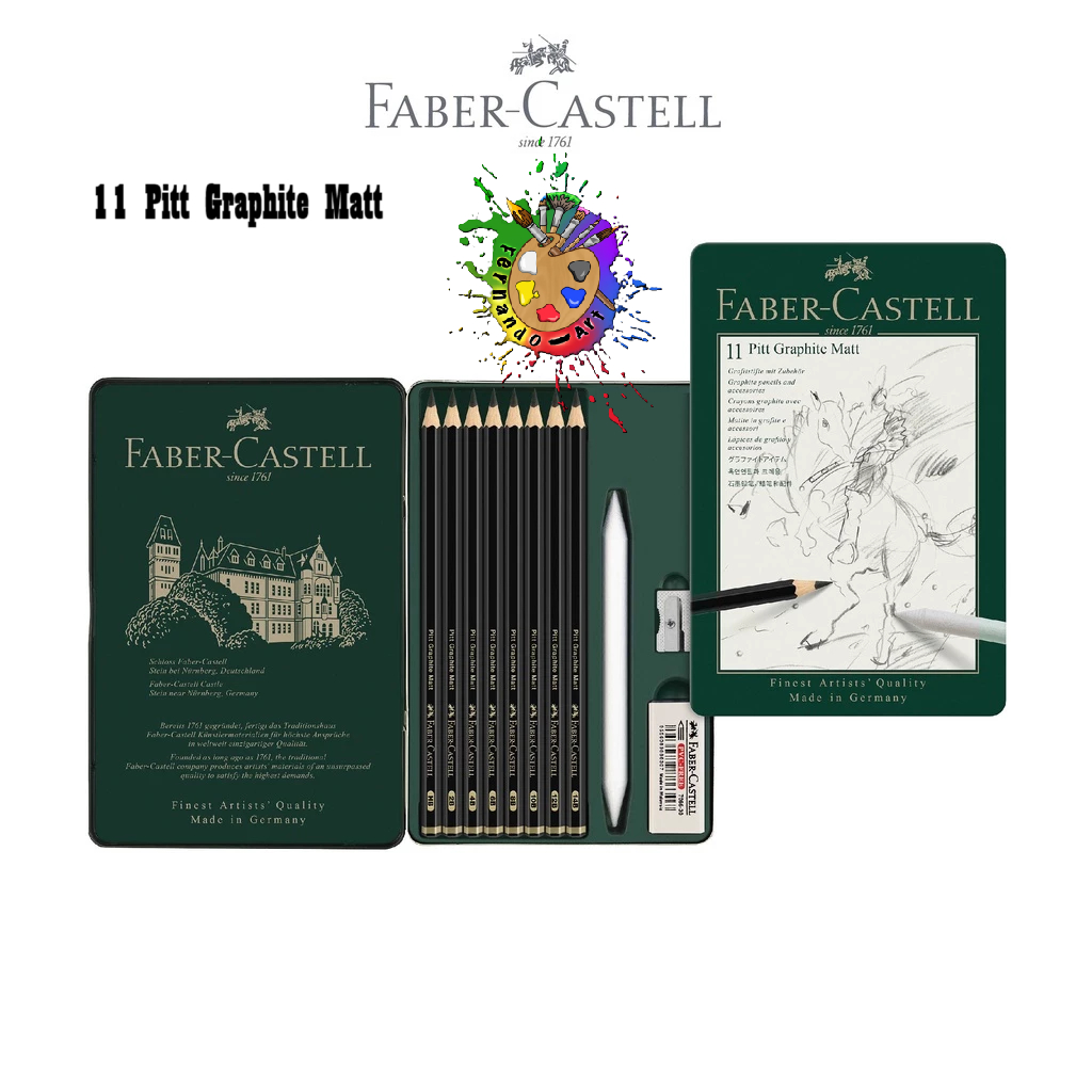 

Faber-Castell 11 Pitt Graphite Matt 115220 Pensil Hitam Pekat
