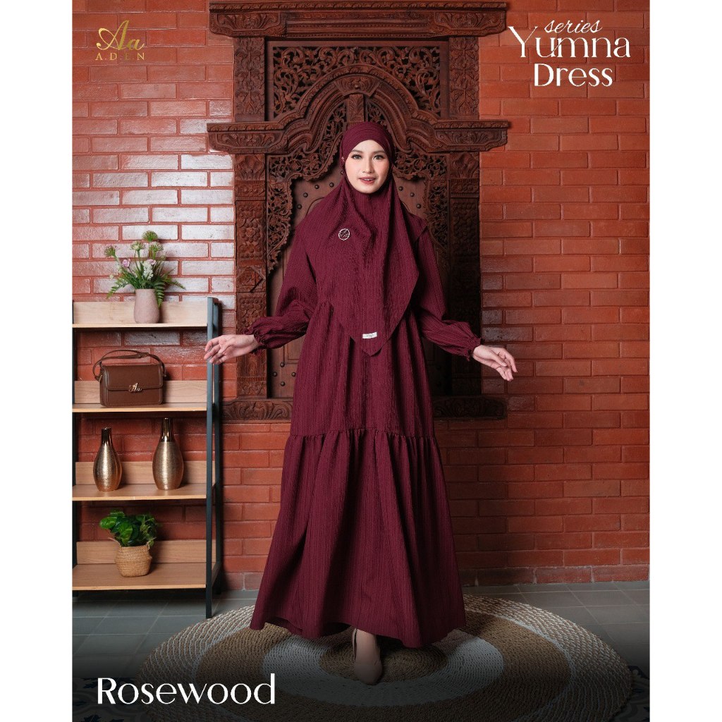 Aden Hijab- Yumna dress aden hijab-Ori Ready stok