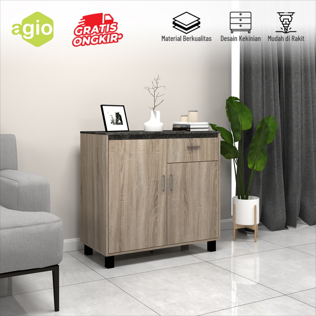 Oggi - Bufet / Buffet / Credenza / Kabinet Lemari TV / Sideboard / Agio Aldo Sideboard 80