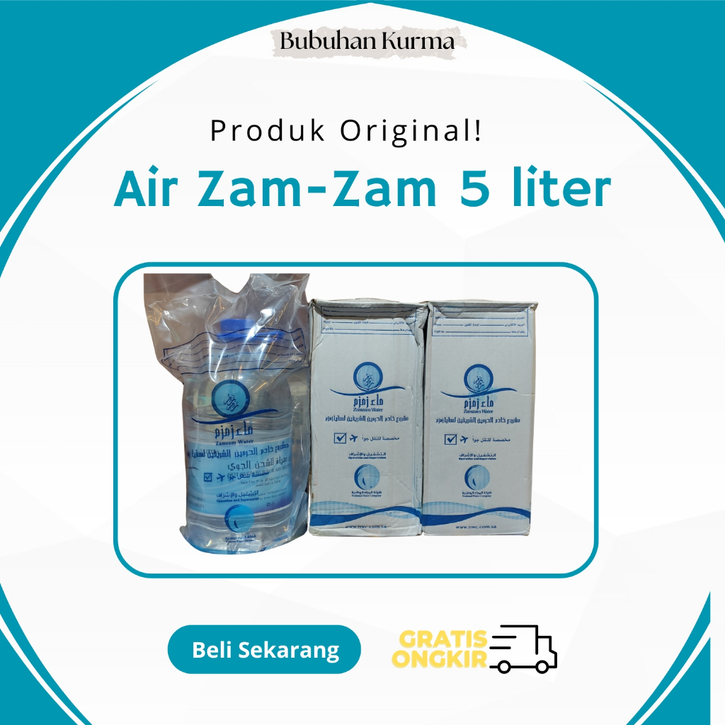 

Air Zam-Zam 5 Liter Asli Original Zam-Zam 5lt