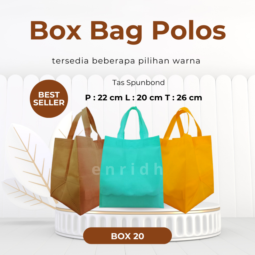 

Tas Hajatan Spunbond Ukuran 20/ Tas Nasi Box/ Tas Spunbond/ Tas Hajatan DUS 20