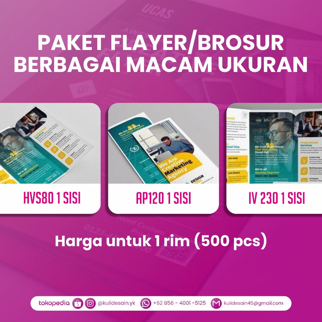 

CETAK BROSUR MURAH CEPAT BERKUALITAS (A5)