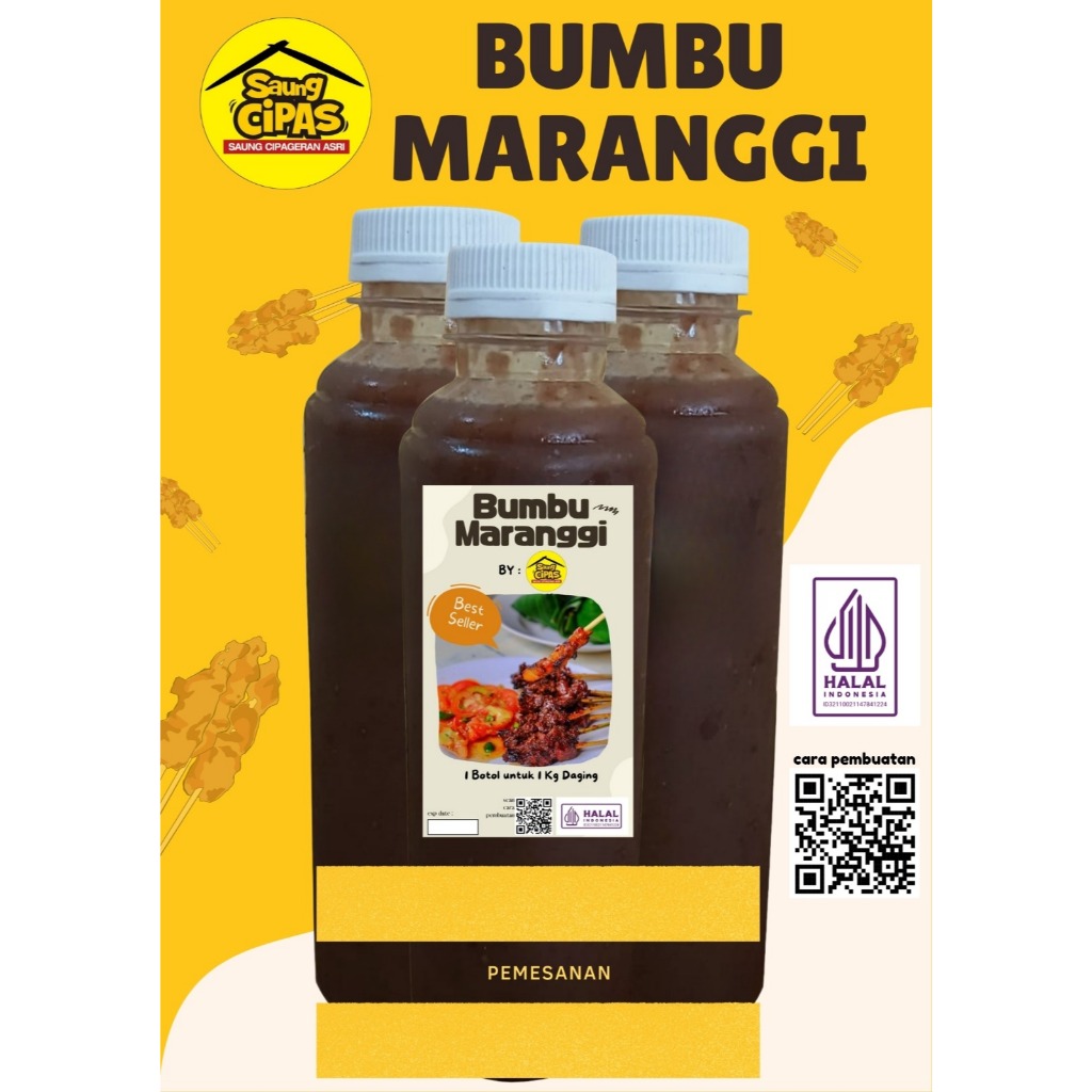 

BUMBU SATE MARANGGI SPESIAL IDUL ADHA DAGING SAPINDAN KAMBING HARI KURBAN