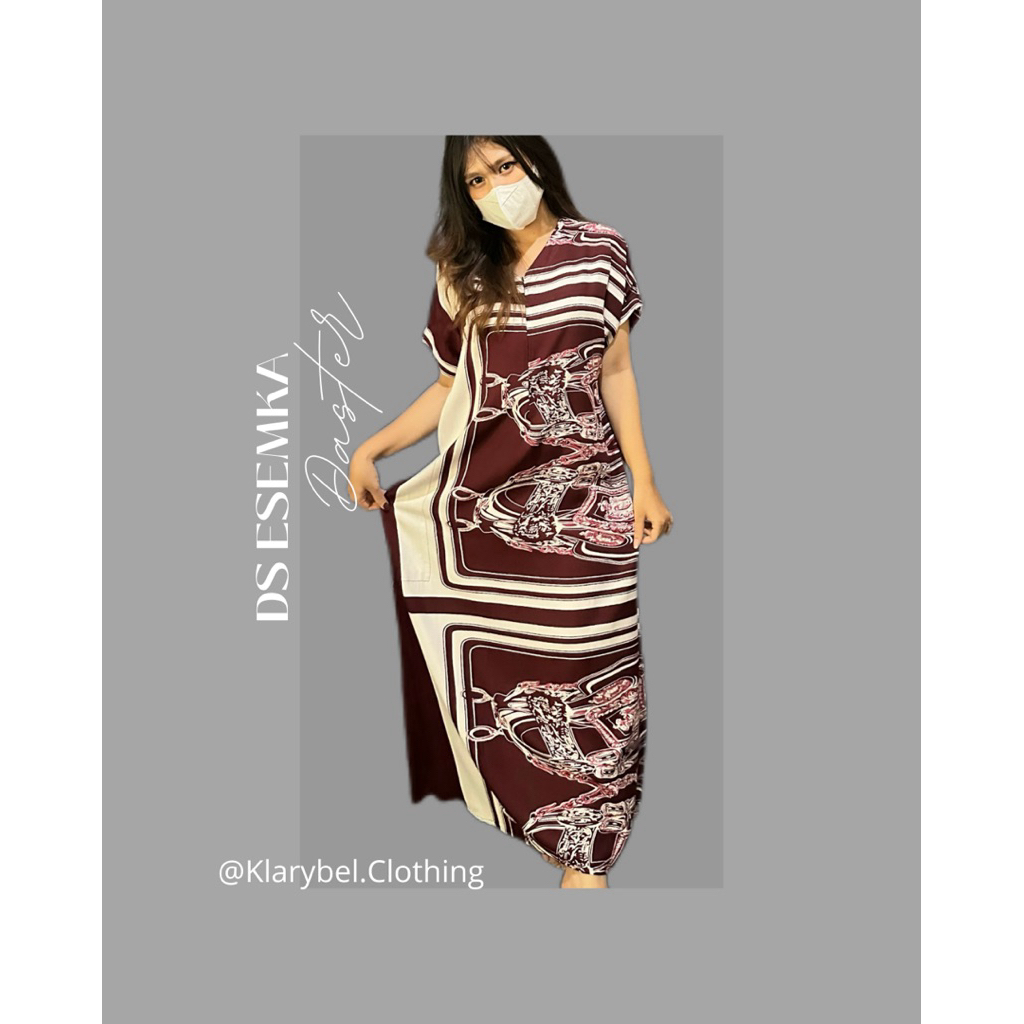 Klarybel.Clothing daster panjang kekinian daster busui friendly baju daster esemka