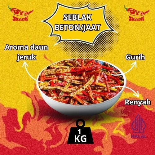 

Kerupuk jadul/kerupuk jaat/kerupuk beton/seblak jaat/ Seblak beton pedas viral1kg