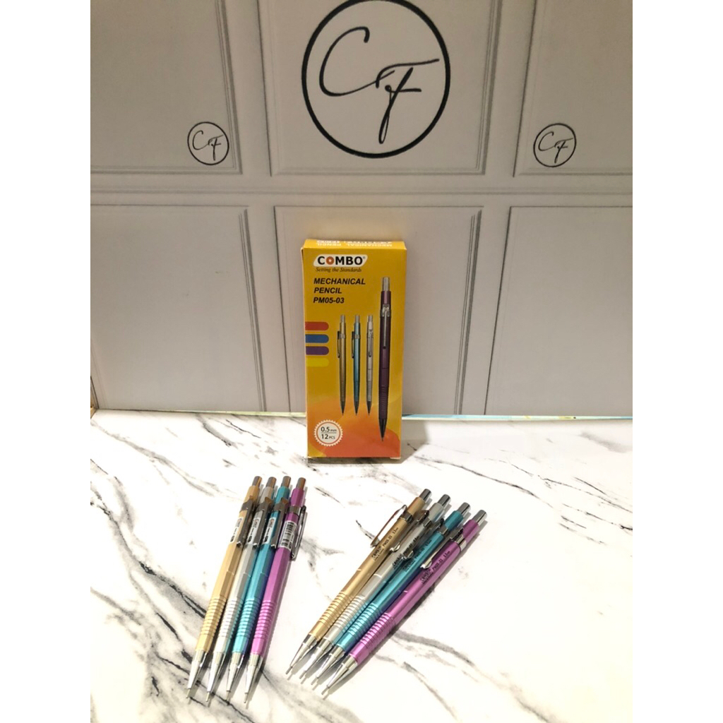 

PM 03 Mechanical Pencil 0.5mm / Pensil Mekanik 0.5mm PM05-02Refillable Pensil Mekanik Cetek Tip 0.5