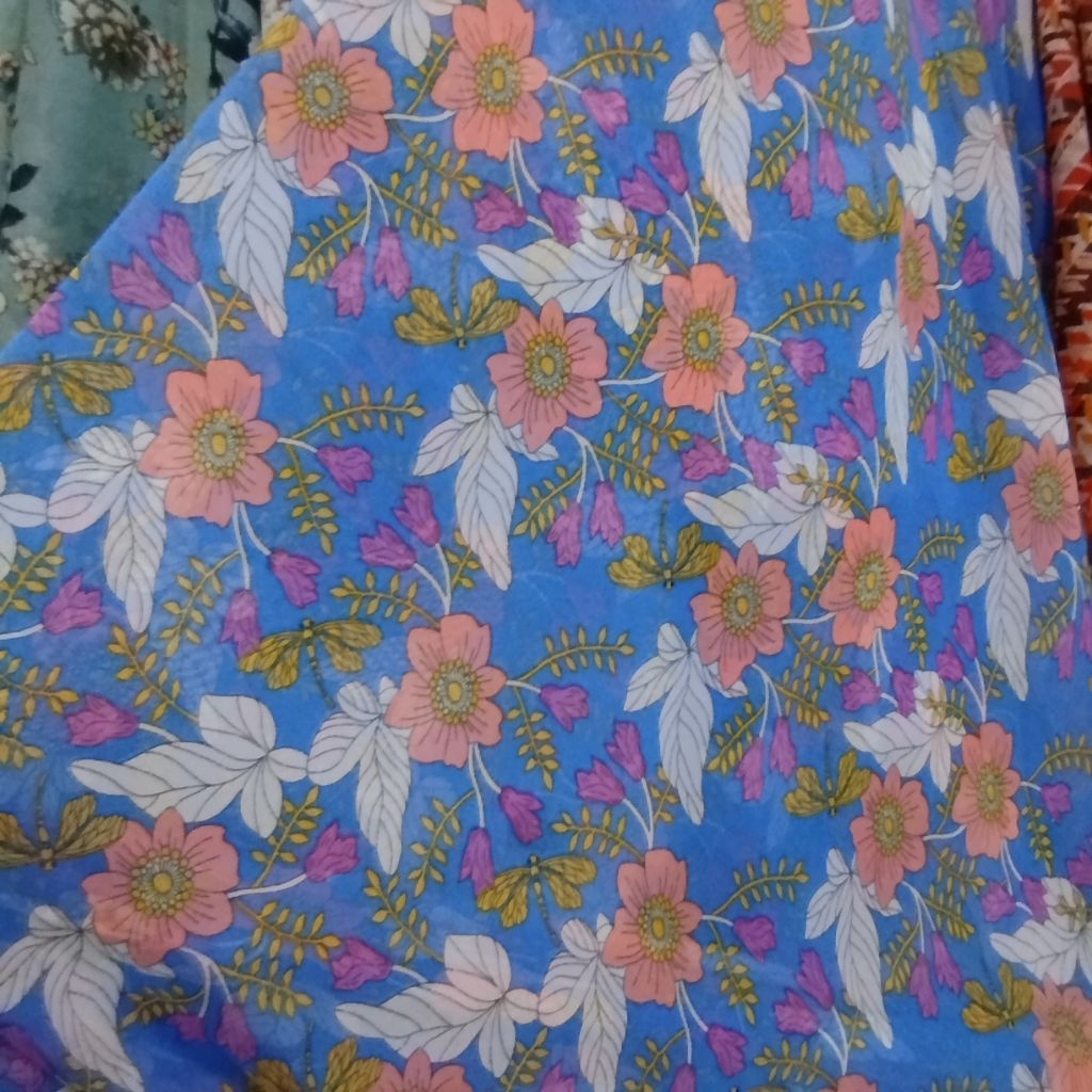 Bahan sifon sutra motif / Kain sifon sutra motif / Bahan gamis / Kain sifon / Bahan sifon motif / Ha