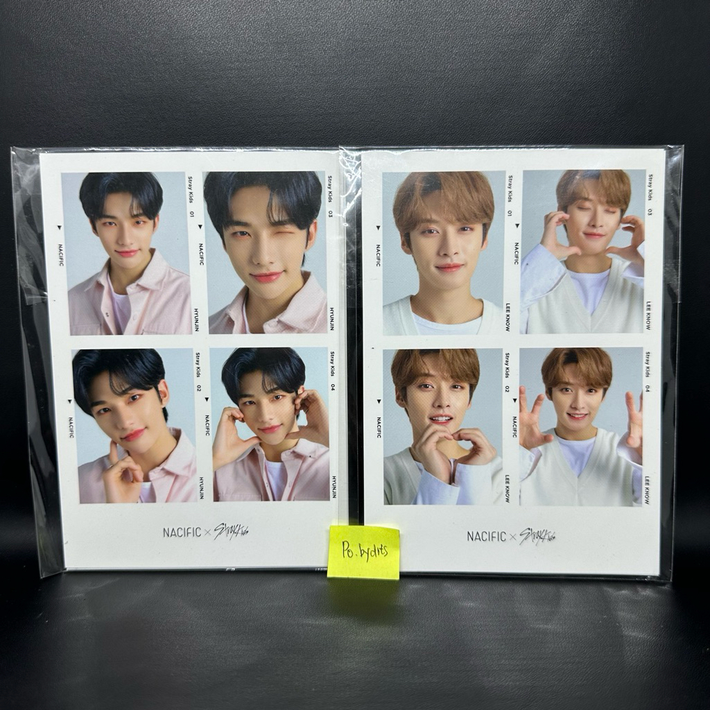 [READY STOCK] - NACIFIC X STRAY KIDS R8 POSTCARD 4CUT PHOTOCARD ORIGINAL FULLSET FULL MEMBER SEALED