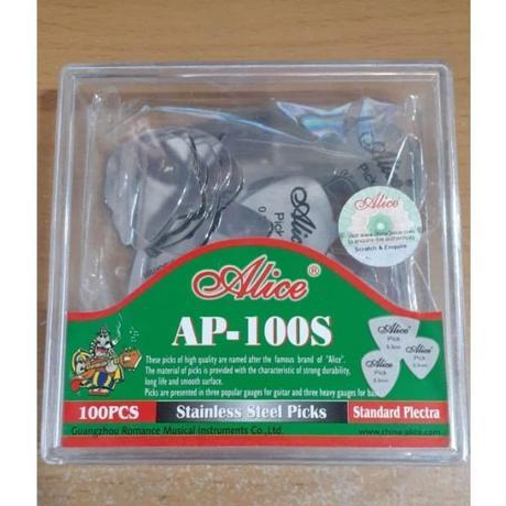 Pick gitar Tipis Alice Stainless Steel 0.3 mm Guitar