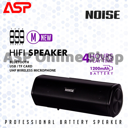 NOISE 899M 899 M 899-M Speaker Wireless Portabel Bluetooth FM Radio USB Super Bass