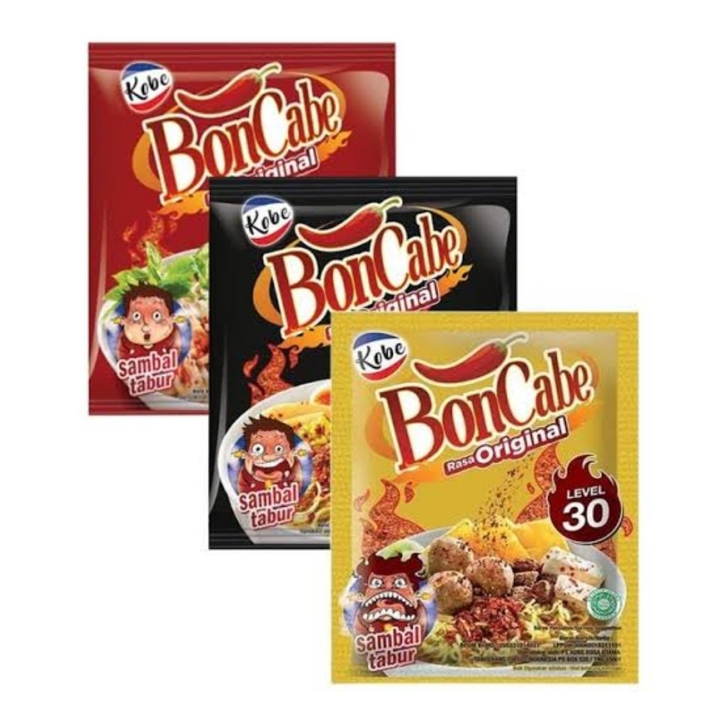 BON CABE CABAI BUBUK SACHET 1 RENCENG NETTO 4.5 GR X 12 PCS