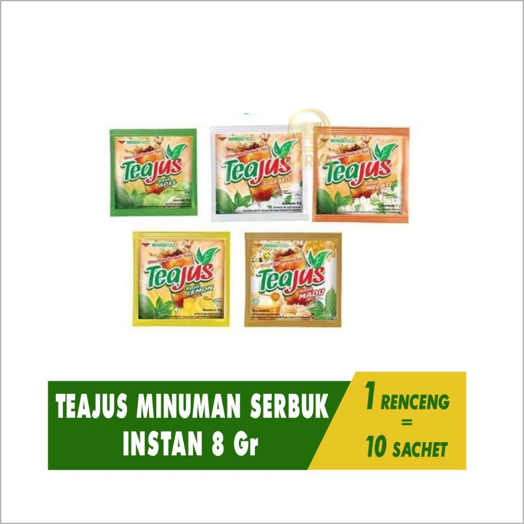 

Tea Jus Minuman Bubuk 8 gram [1 Renceng isi 10 Sachet]