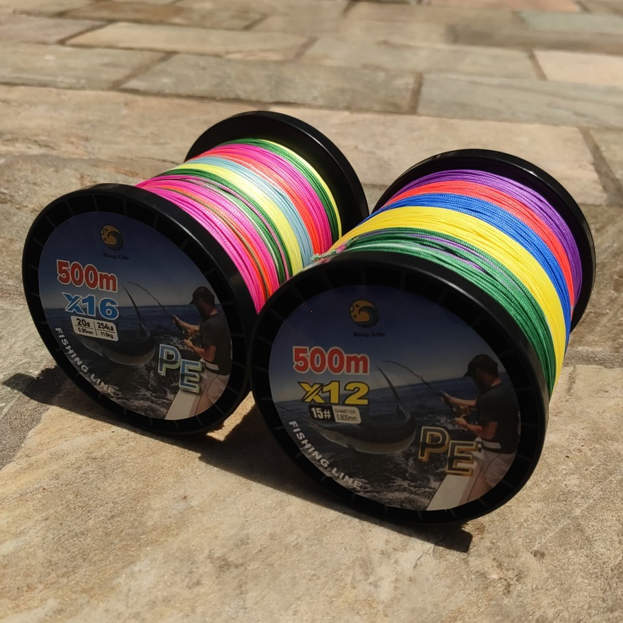 Bingolife 500m PE X12 X16 Senar Pancing Laut Senar Kepang Senar Pancing Tahan Aus Senar Pancing Kera