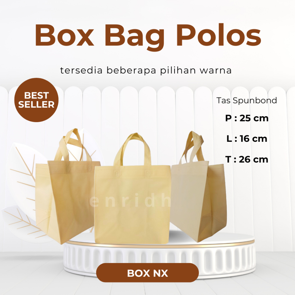 

Tas Hajatan Spunbond Ukuran NX/ Tas Nasi Box/ Tas Spunbond/ Tas Hajatan DUS NX (25 x 16 x 26)