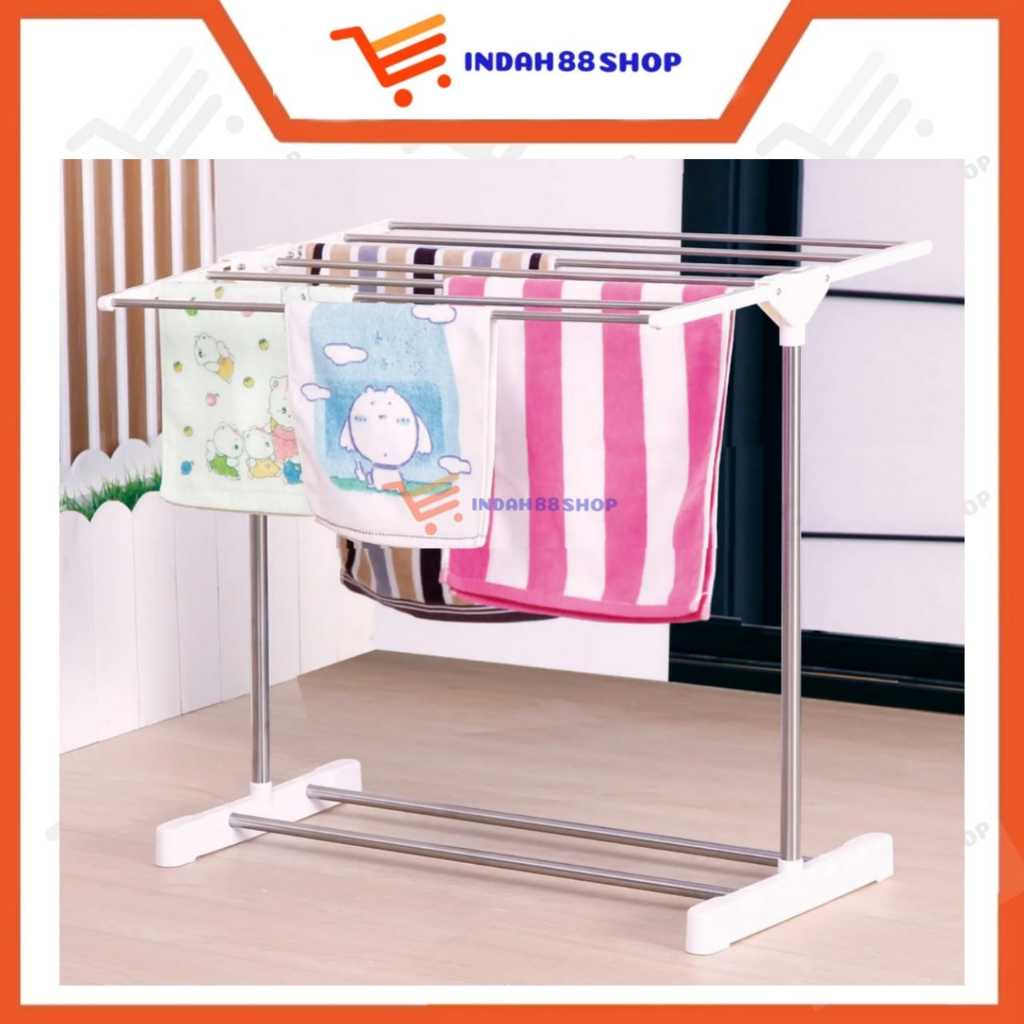 Jemuran Handuk Lipat Stainless / Jemuran Lipat Portable