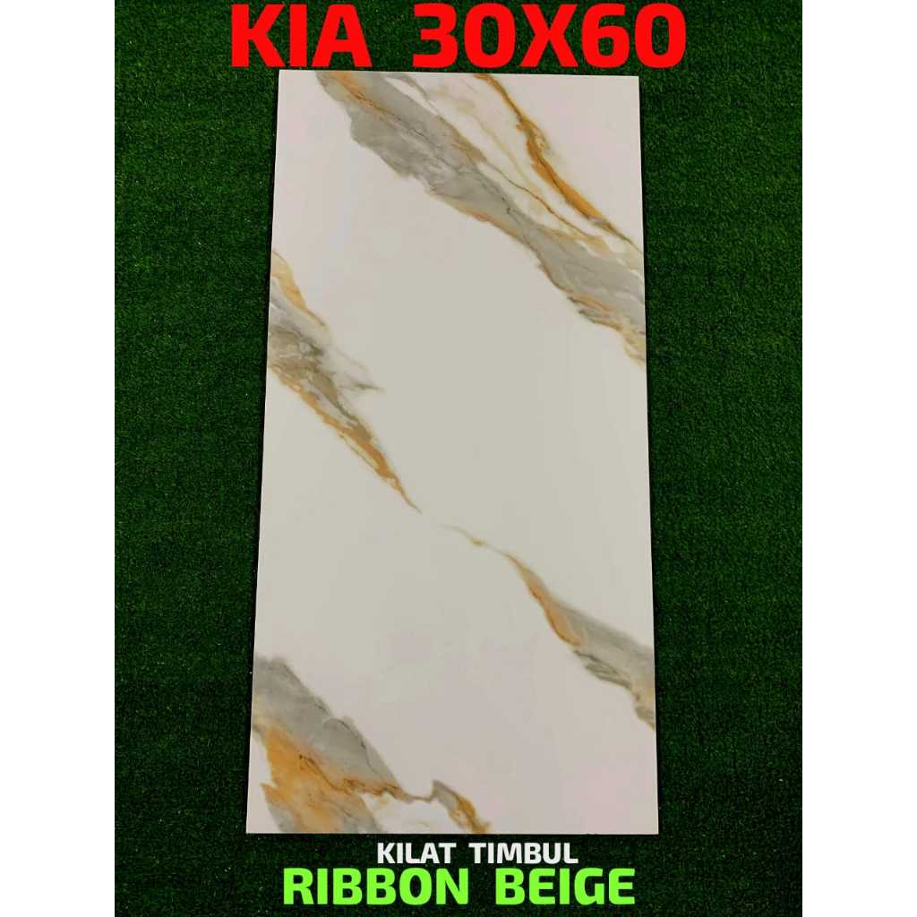 keramik kia ribbon beige 30x60 cutting medan