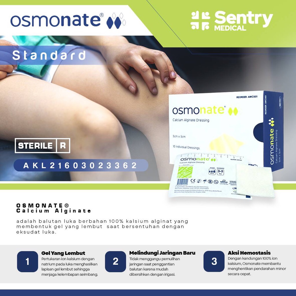 Osmonate Calcium Alginate (wound dressing)