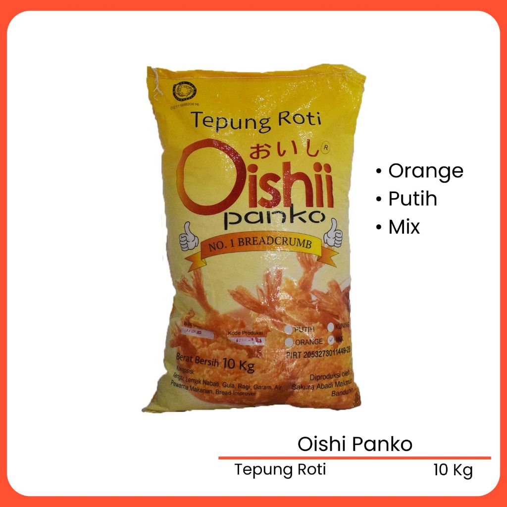 

Oishi Panko Tepung Roti / Breadcrumb / 10kg