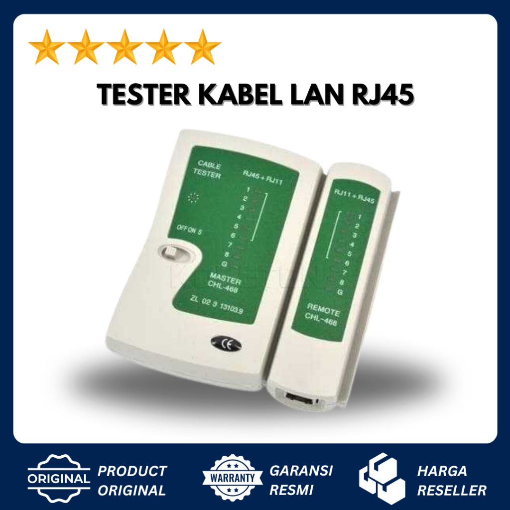 LAN TESTER CABLE NETWORK RJ45 - RJ45 / KABEL LAN TESTER JARINGAN