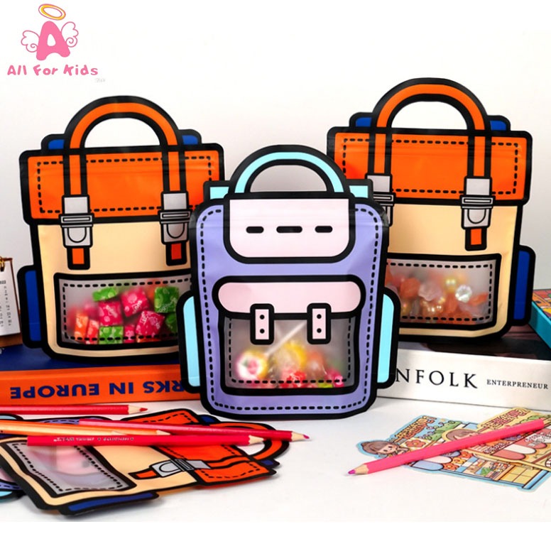 

COD BINGKISAN PLASTIK GOODIE BAG ZIPLOCK 3D ANTI AIR - STANDING GOODIE BAG