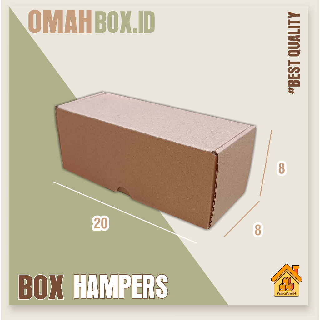 

Kardus Box Hampers 20x8x8 cm E FLUTE | kardus box polos | kardus diecut | box diecut | box hampers | box gift | kardus baju | kardus dus box