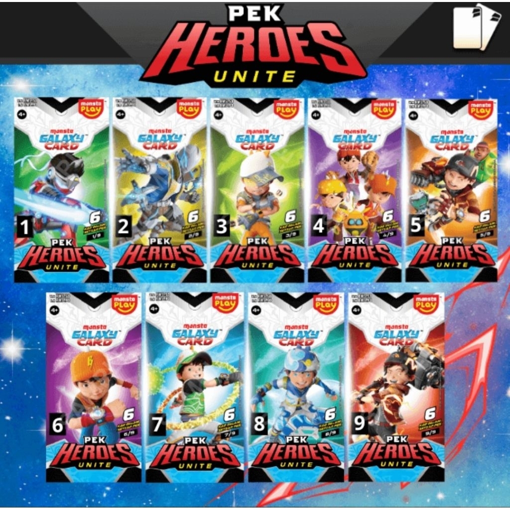 MONSTA Galaxy Card : Pek Heroes Unite